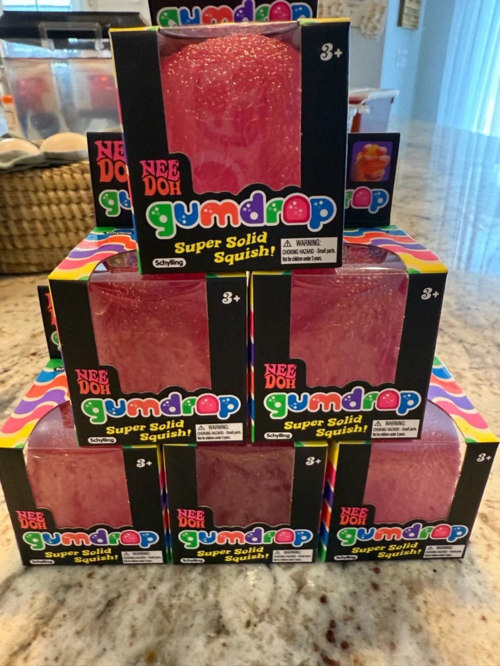 Gumdrop Super Solid Squish! Pink Party Toy